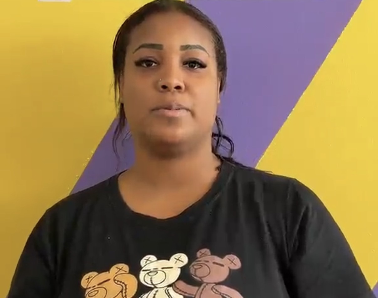 Foto de aluna da primeira turma