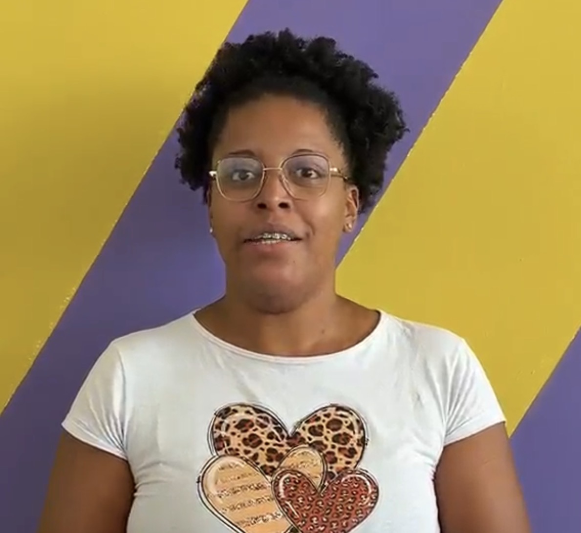 Foto de aluna da última turma
